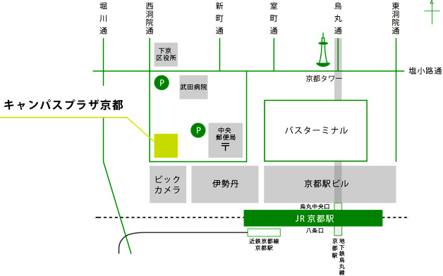 京都駅　地図